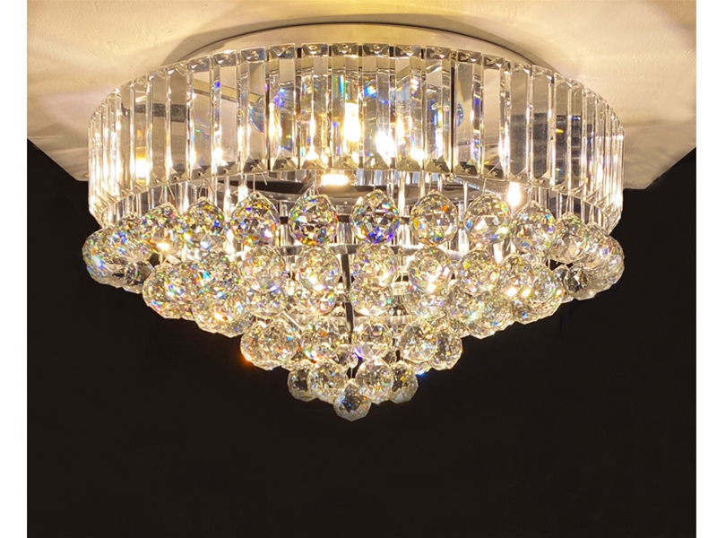 kristal plafond lamp 86003-55 chrome